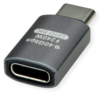 ROLINE USB4 40G Typ C Adapter ST/BU Alu von LumaTech