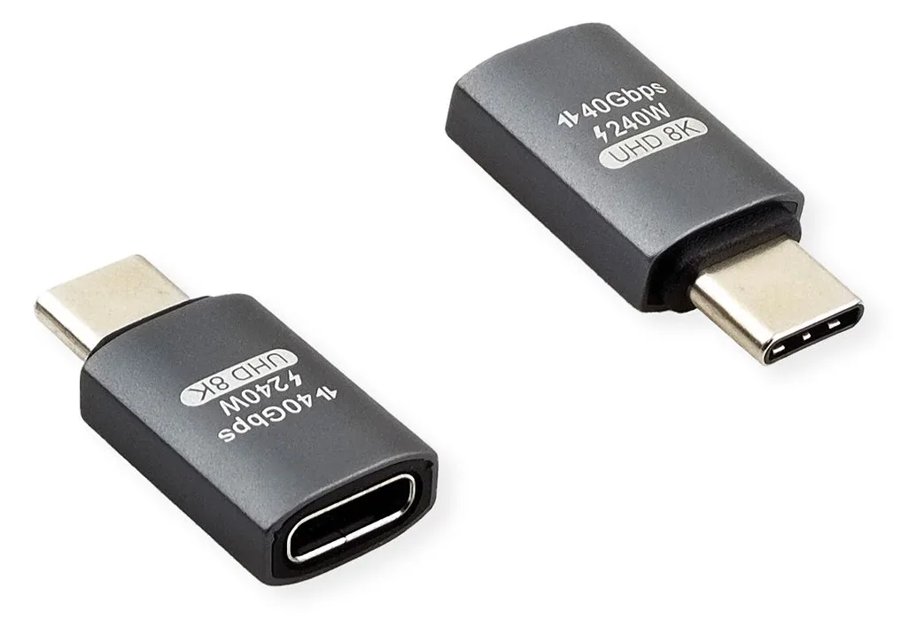 ROLINE USB4 40G Typ C Adapter ST/BU Alu, Ansicht 2