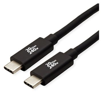 ROLINE USB4 Gen2x2 20Gbit/s Kabel C-C ST/ST 240W 3m - Kabel - Digital/Daten von LumaTech