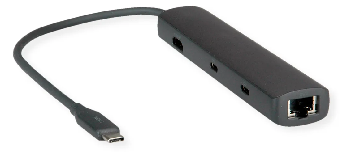 ROLINE USB4-C Dock HDMI+2.5GbE+ 2xA+1xC+1xC PD 40G 8K - Digital/Daten, Ansicht 2