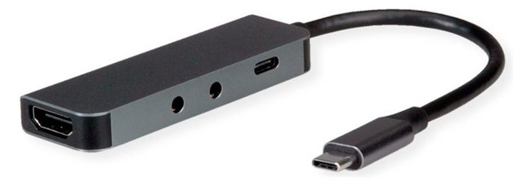ROLINE USB-C Docking HDMI+TRRS+MIC+PD 4K60 100W - Audio/Multimedia - Digital/Daten
