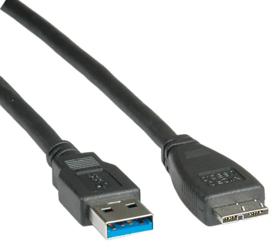 ROLINE USB-Kabel - 10-polig Micro-USB Typ A (M), Ansicht 2