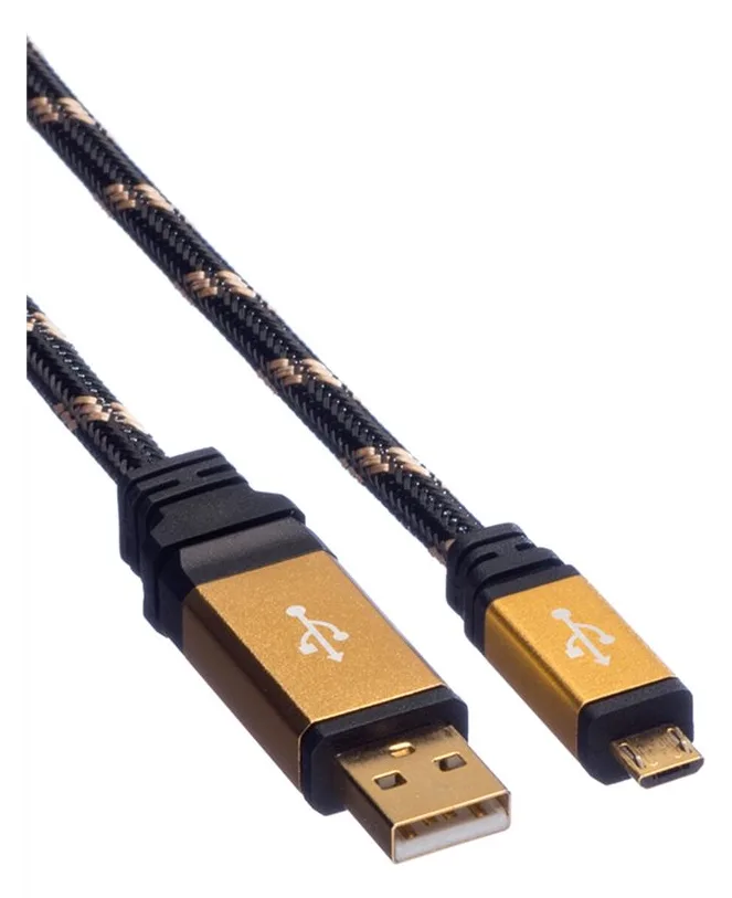 ROLINE USB-Kabel - Micro-USB Typ B (M) bis USB (M), Ansicht 3
