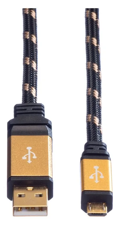 ROLINE USB-Kabel - Micro-USB Typ B (M) bis USB (M), Ansicht 4