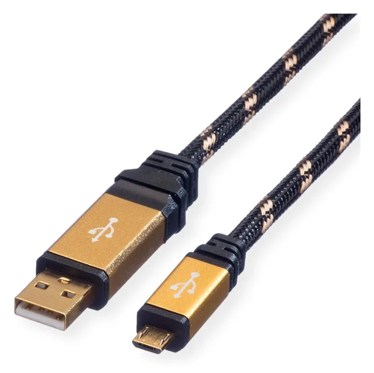 ROLINE USB-Kabel - Micro-USB Typ B (M) bis USB (M), Ansicht 3
