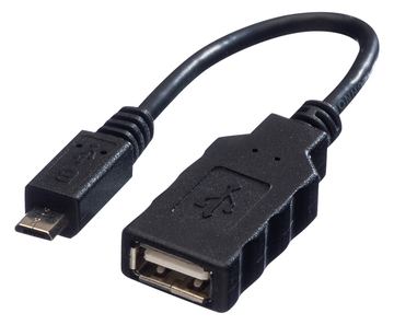 ROLINE USB-Kabel - Micro-USB Typ B (M) bis USB (W) von LumaTech