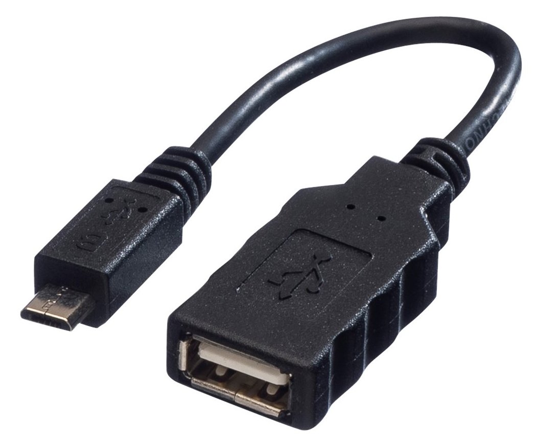 ROLINE USB-Kabel - Micro-USB Typ B (M) bis USB (W) von LumaTech