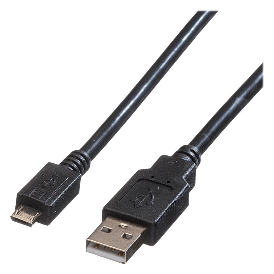 ROLINE USB-Kabel - Micro-USB Typ B (M) zu USB (M) von LumaTech