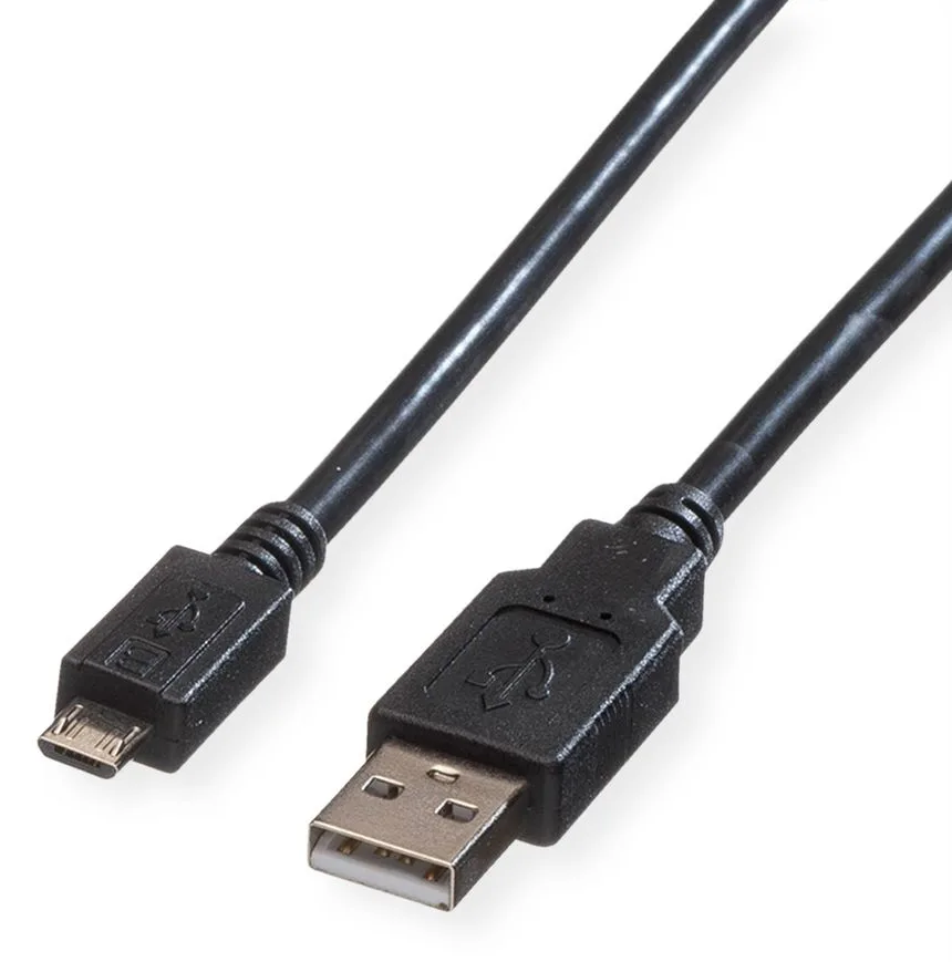 ROLINE USB-Kabel - Micro-USB Typ B (M) zu USB (M), Ansicht 2
