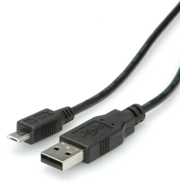 ROLINE USB-Kabel - Micro-USB Typ B (M) zu USB (M), Ansicht 2