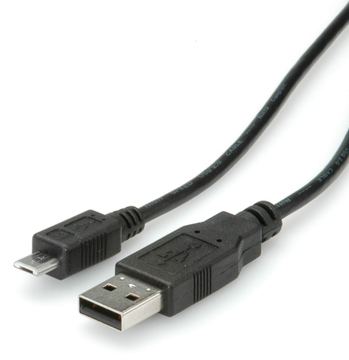 ROLINE USB-Kabel - Micro-USB Typ B (M) zu USB (M) von LumaTech