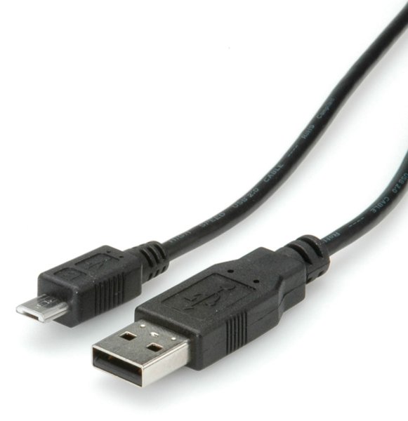 ROLINE USB-Kabel - Micro-USB Typ B (M) zu USB (M) von LumaTech