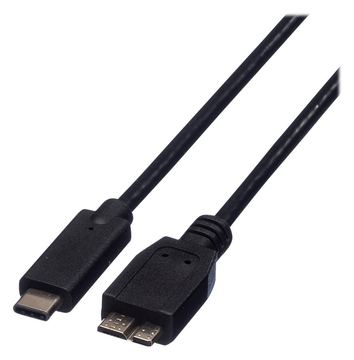 ROLINE USB-Kabel - Micro-USB Type B (M) bis USB-C (M) von LumaTech
