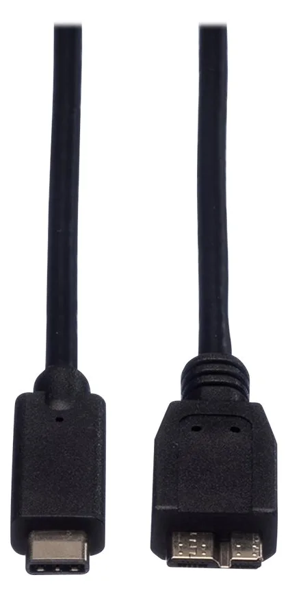 ROLINE USB-Kabel - Micro-USB Type B (M) bis USB-C (M), Ansicht 3