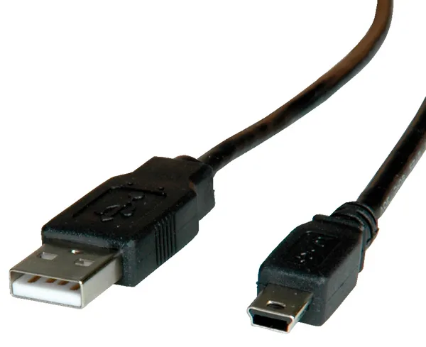 ROLINE USB-Kabel - USB (M) zu Mini-USB, Typ B (M), Ansicht 2