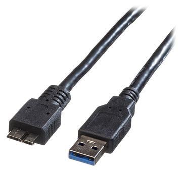 ROLINE USB-Kabel - USB Typ A (M) zu Micro-USB Typ B (M) von LumaTech