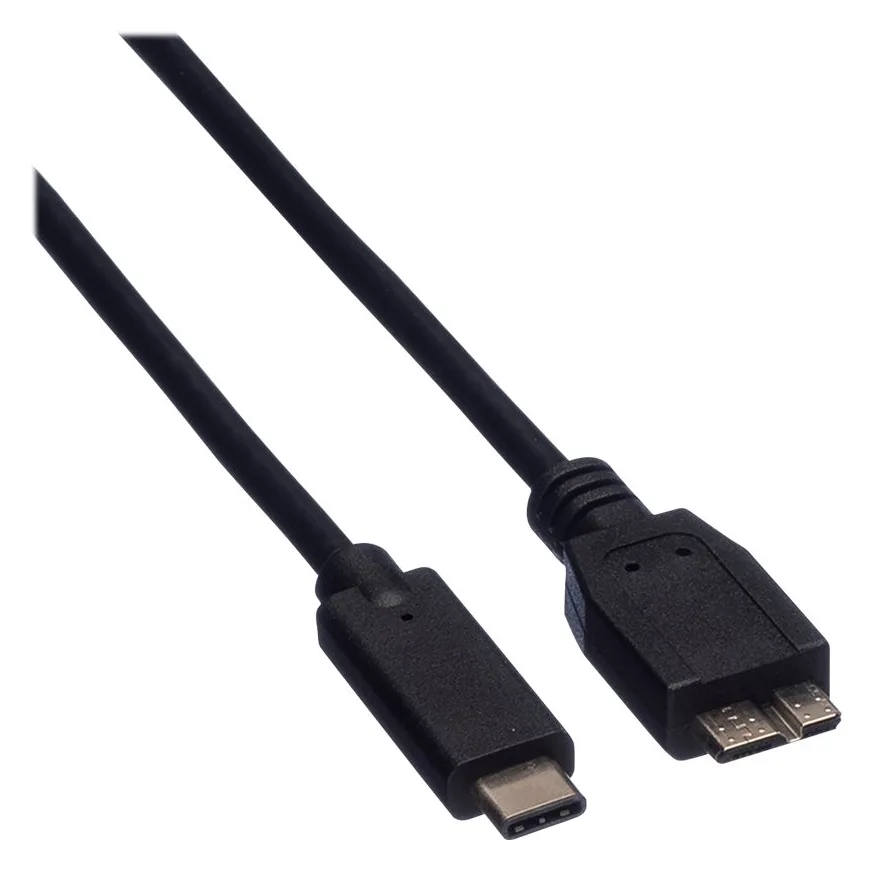 ROLINE USB-Kabel - USB-C (M) bis Micro-USB Type B (M), Ansicht 4