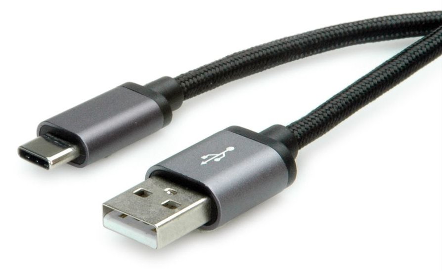 ROLINE USB-Kabel - USB-C (M) gelötet zu USB (M) von LumaTech