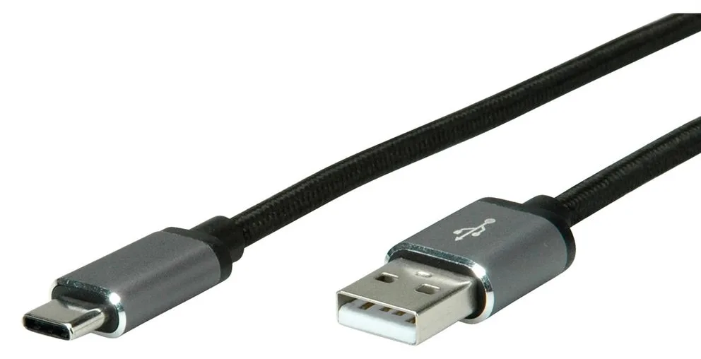 ROLINE USB-Kabel - USB-C (M) gelötet zu USB (M), Ansicht 2