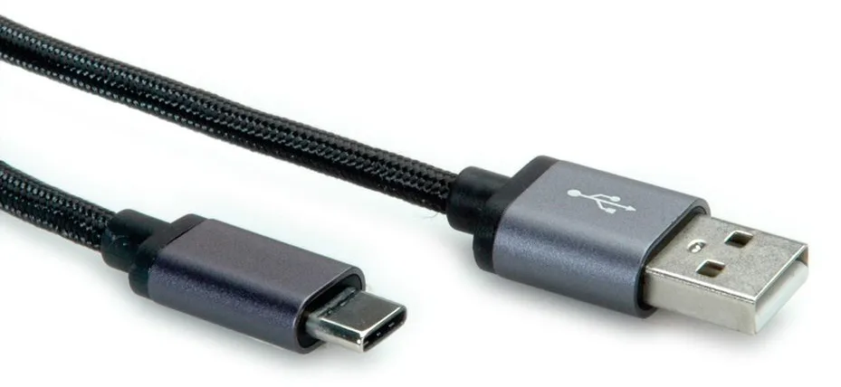 ROLINE USB-Kabel - USB-C (M) gelötet zu USB (M), Ansicht 4