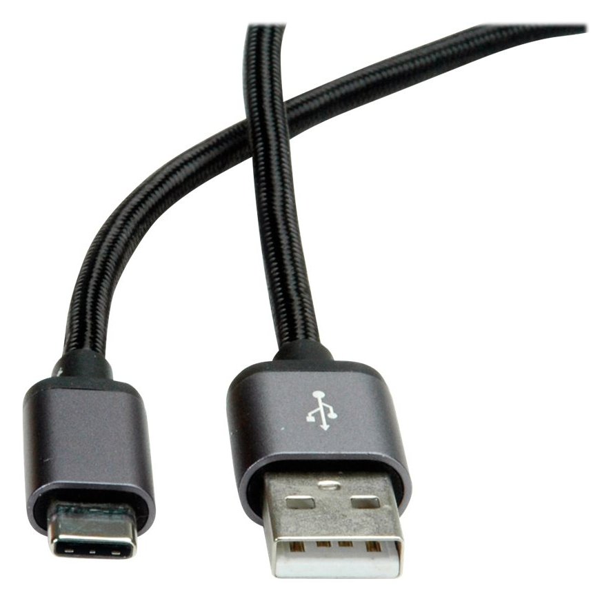 ROLINE USB-Kabel - USB-C (M) gelötet zu USB (M) von LumaTech