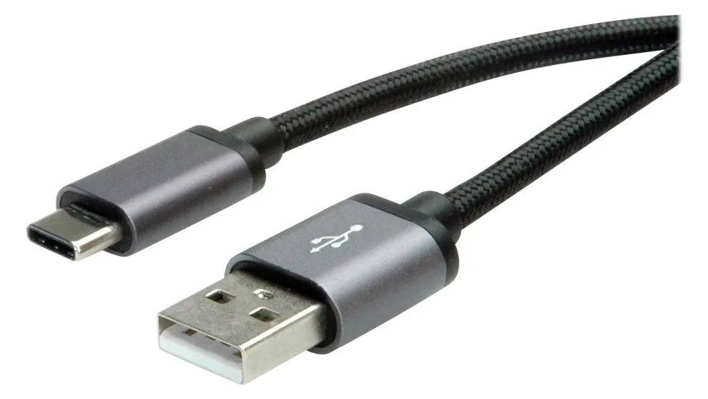 ROLINE USB-Kabel - USB-C (M) gelötet zu USB (M), Ansicht 4