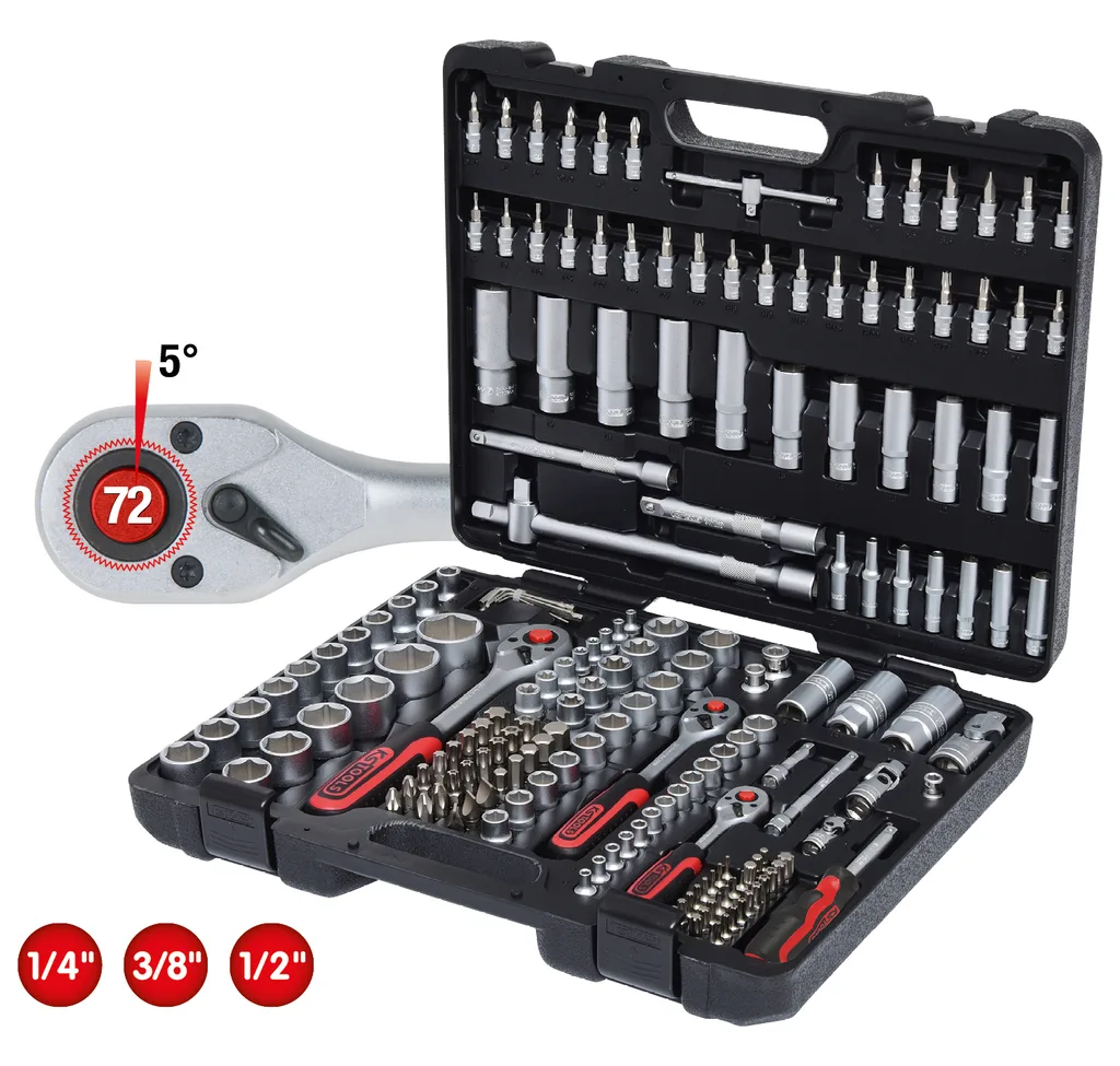 KS TOOLS Knarre - 179 Stücke - 1/4", 1/2", 3/8", Ansicht 2