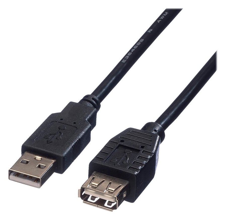 ROLINE USB-Verlängerungskabel - USB (M) zu USB (W) von LumaTech