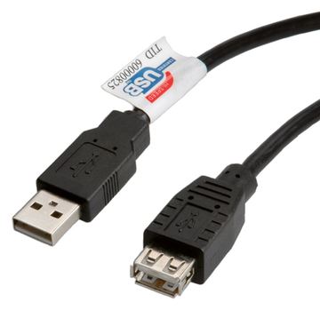 ROLINE USB-Verlängerungskabel - USB Typ A, 4-polig (M) - USB Typ A, 4-polig (W) von LumaTech