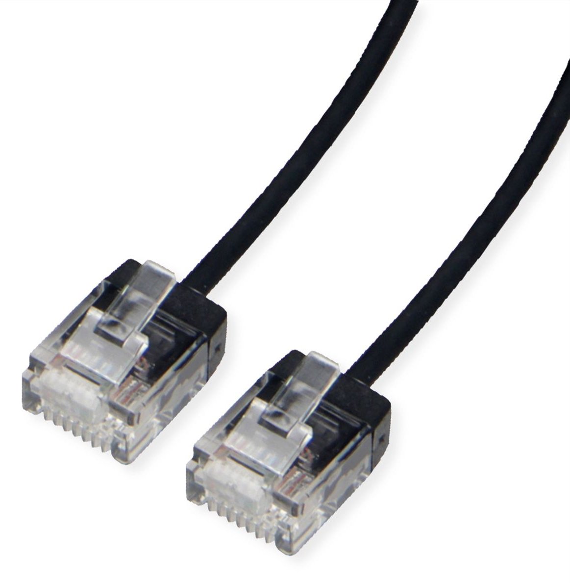 ROLINE UTP Patchkabel Kat.6A Ultra- kurzer RJ45 schwarz 1.5m - Netzwerk - CAT 6a