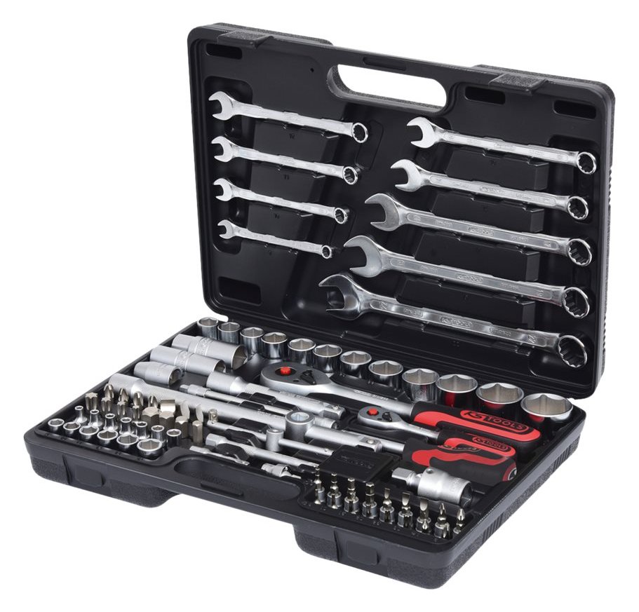 KS TOOLS Knarre - 82 Stücke - 1/4", 1/2"