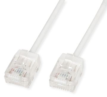 ROLINE UTP Patchkabel Kat.6A Ultra- kurzer RJ45 weiss 5m - Netzwerk - UTP von LumaTech