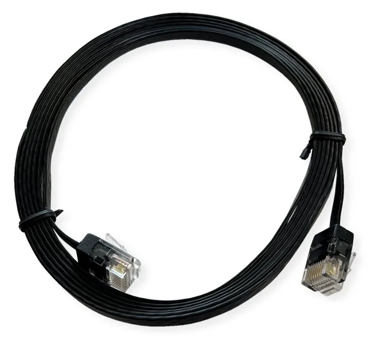 ROLINE UTP Patchkabel Kat6A/Kl.EA Ultraflach schwarz 0.5m - UTP, Ansicht 4