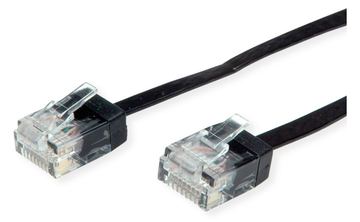 ROLINE UTP Patchkabel Kat6A/Kl.EA Ultraflach schwarz 2m - UTP von LumaTech