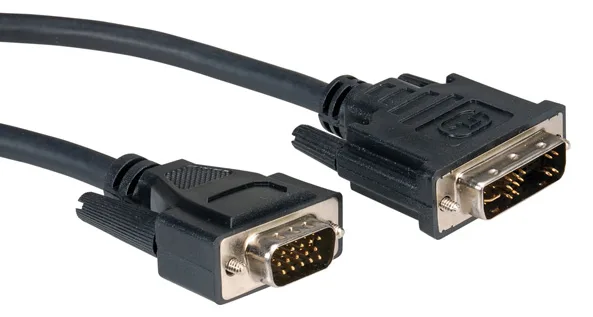ROLINE VGA-Kabel - HD-15 (VGA) (M) zu DVI-I (M), Ansicht 2