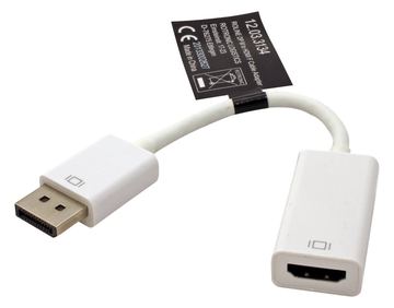 ROLINE Video- / Audio-Adapter - DisplayPort männlich bis HDMI weiblich von LumaTech