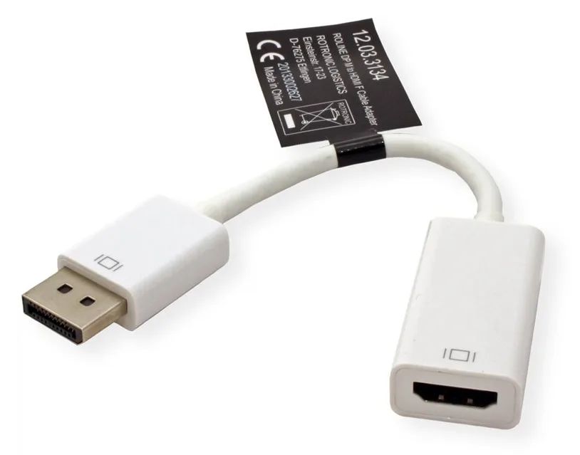 ROLINE Video- / Audio-Adapter - DisplayPort männlich bis HDMI weiblich, Ansicht 3