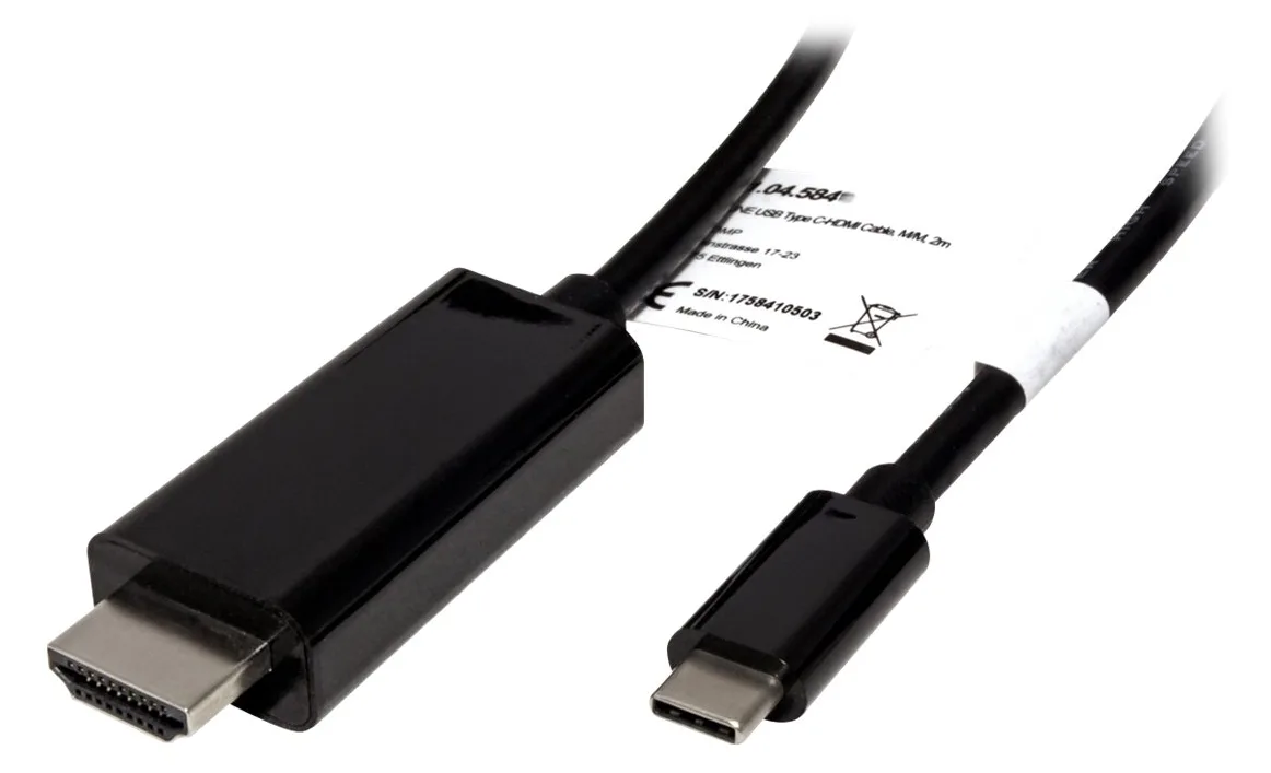 ROLINE Video- / Audiokabel - HDMI männlich zu USB-C männlich - 5 m, Ansicht 4