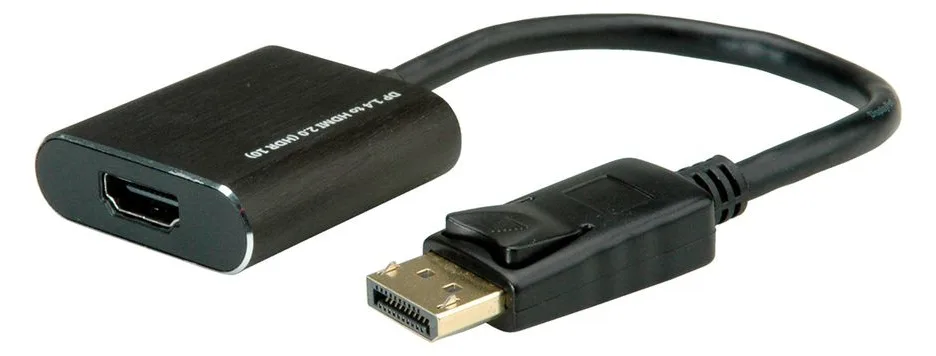 ROLINE Videoanschluß - DisplayPort / HDMI - DisplayPort (M) bis HDMI (W), Ansicht 3