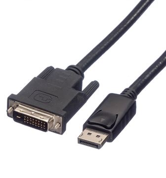 ROLINE Videokabel - DisplayPort (M) bis DVI-D (M) von LumaTech