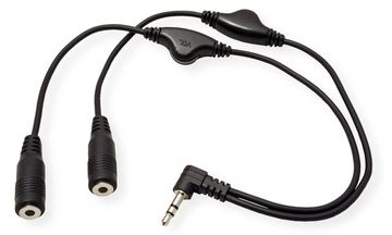 ROLINE Y Audio Cable - Audio-Splitter - Stereo Mini-Klinkenstecker (M) von LumaTech