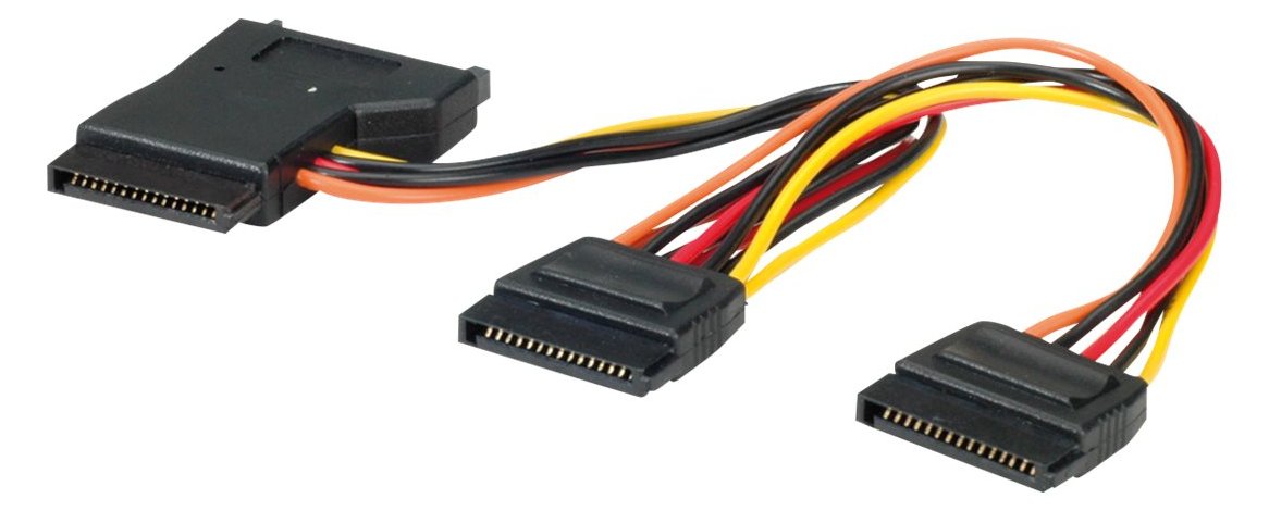 ROLINE Y-Adapterkabel - Netz-Splitter - SATA-Stromstecker (W)