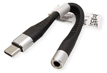 ROTRONIC-SECOMP Roline - Adapter USB-C auf Klinkenstecker - USB-C männlich zu Stereo Mini-Klinkenstecker weiblich von LumaTech