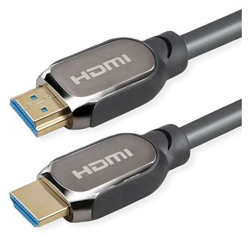 ROTRONIC-SECOMP Roline - HDMI-Kabel mit Ethernet - HDMI männlich zu HDMI männlich - 1 m - Doppelisolierung - Schwarz von LumaTech