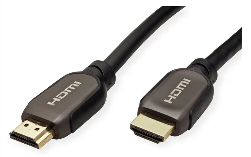 ROTRONIC-SECOMP Roline - HDMI-Kabel mit Ethernet - HDMI männlich zu HDMI männlich - 1 m - Doppelisolierung - Schwarz, Ansicht 3
