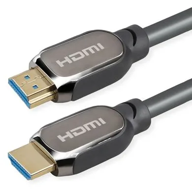 ROTRONIC-SECOMP Roline - HDMI-Kabel mit Ethernet - HDMI männlich zu HDMI männlich - 3 mm - Doppelisolierung - Schwarz-, Ansicht 2