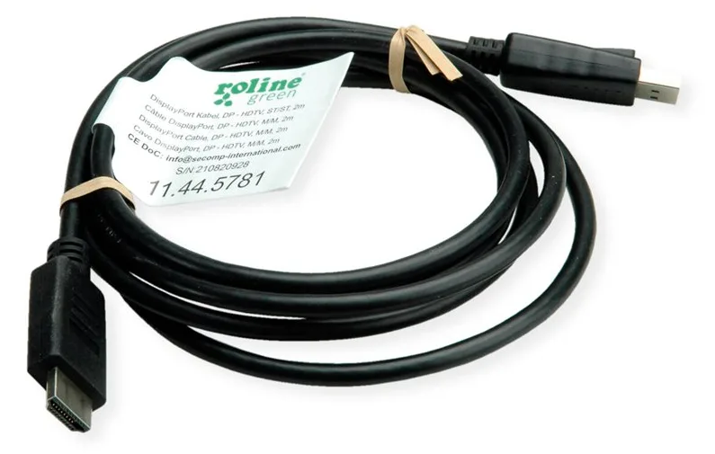 ROTRONIC-SECOMP Roline Green - Adapterkabel - DisplayPort männlich zu HDMI männlich, Ansicht 3