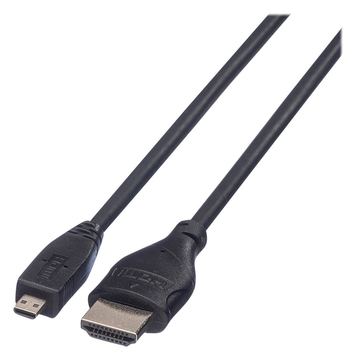 ROTRONIC-SECOMP Roline Green - Highspeed - HDMI-Kabel mit Ethernet - HDMI männlich zu mikro HDMI männlich - 2 m von LumaTech