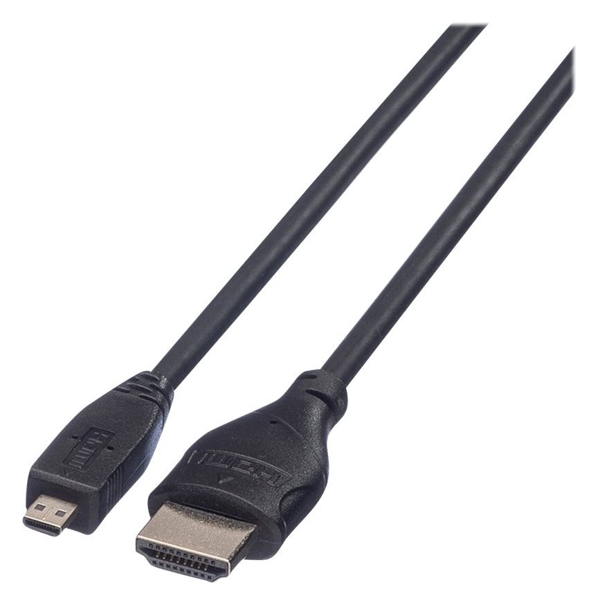 ROTRONIC-SECOMP Roline Green - Highspeed - HDMI-Kabel mit Ethernet - HDMI männlich zu mikro HDMI männlich - 2 m