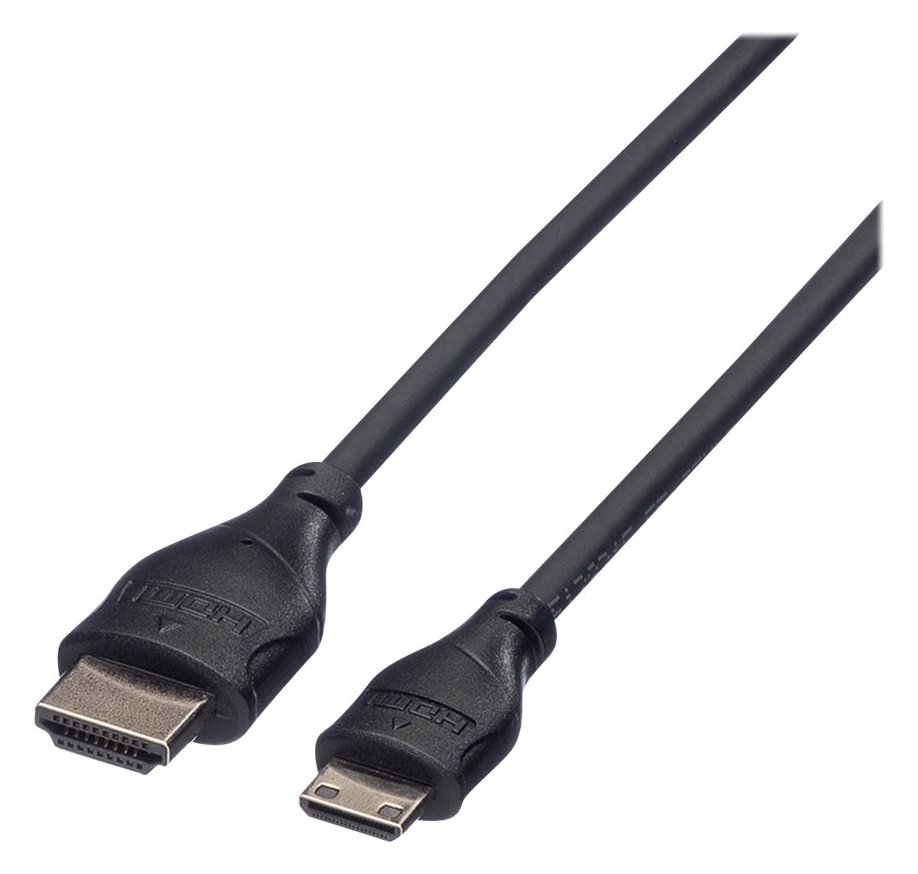 ROTRONIC-SECOMP Roline Green - Highspeed - HDMI-Kabel mit Ethernet - HDMI männlich zu mini HDMI männlich - 2 m